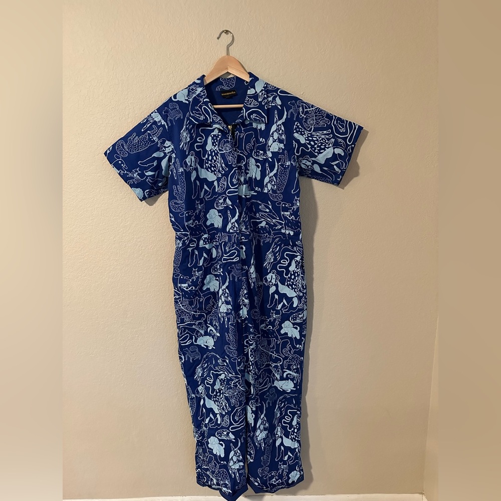 Nooworks Coveralls Jumpsuit Dog Print